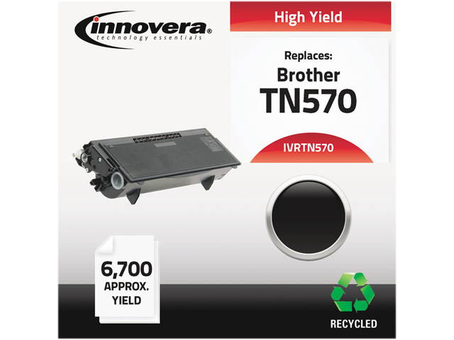 Innovera IVRTN570 Black Compatible Remanufactured TN570 Laser Toner