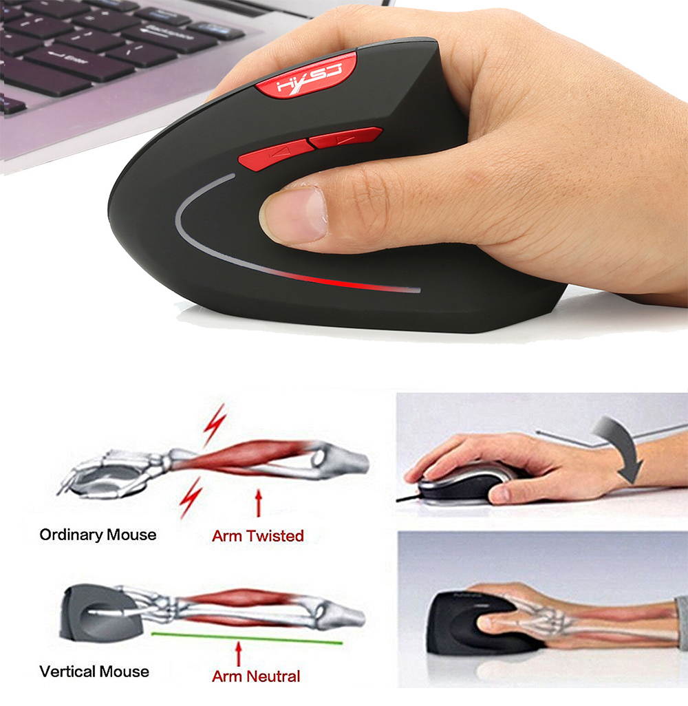 Vertical mouse 2.4G Wireless Mouse Optical Bluetooth 3.0 Ergonomic Mouse  Wireless Mouse 6 Buttons 2400 DPI Mouse For PC Laptop Gamer