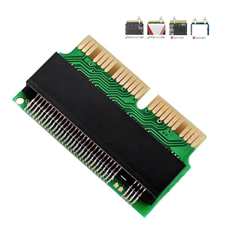 NVME SSD Convert Adapter 12+16pin NGFF MKey SSD Convert Card for MacBook Air Pro Retina Mid 2013 2014 2015 2016 2017 NVME AHCI SSD Upgraded Kit for A1465 A1466 A1398 A1502