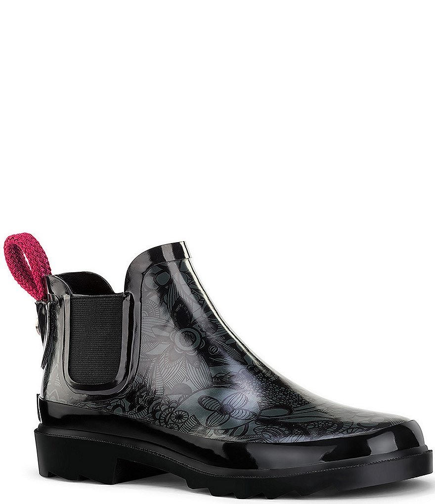 Sakroots Rhyme Printed Waterproof Chelsea Rain Booties
