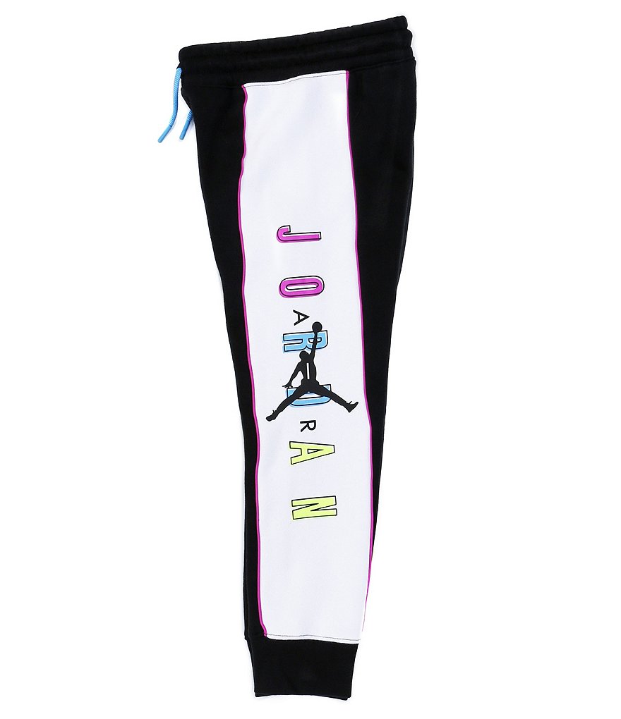 Jordan Big Girls 7-16 Color Outside The Lines Jumpman Blocked Pants