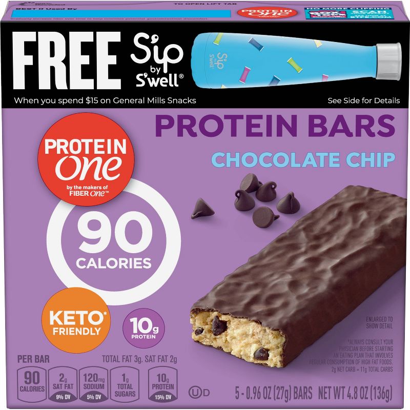Protein One Chocolate Chip Protein Bars - 5ct