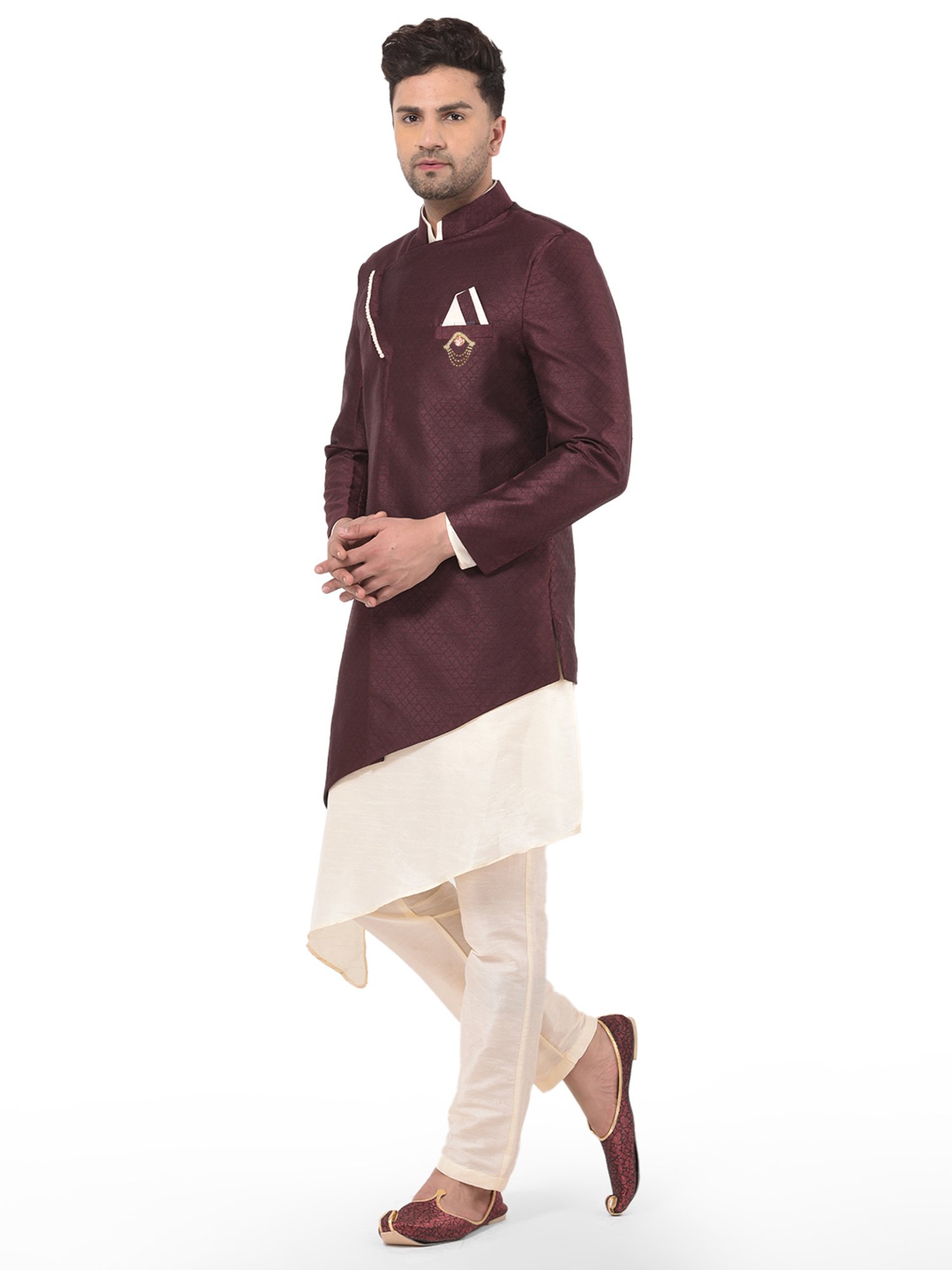SG RAJASAHAB Multi Regular Fit Kurta Set