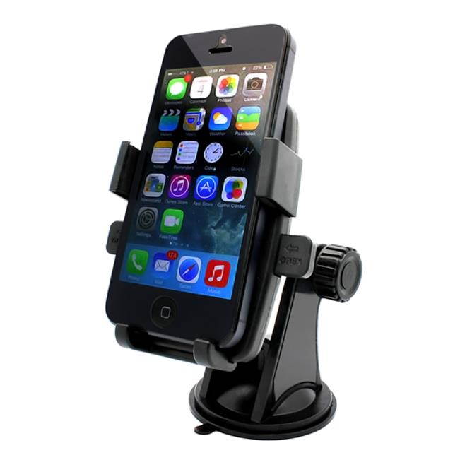Easy Mount Rotating Car Mount Windshield Holder Cradle Window Dock Stand Strong Suction X7B for ZTE Grand X Max 2 X3 X4, Duo LTE XL, ZMax Pro Z981