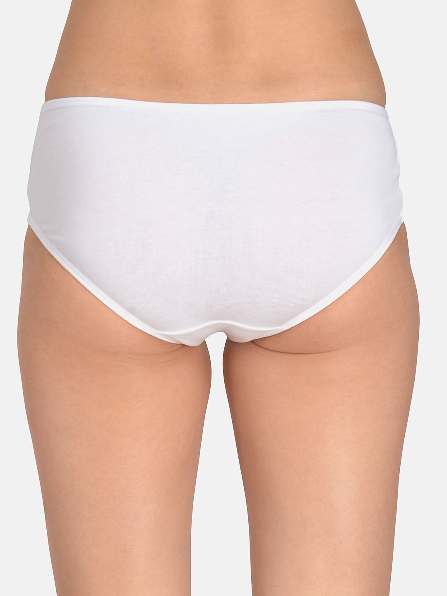 Mod & Shy White Cotton Hipster Panty