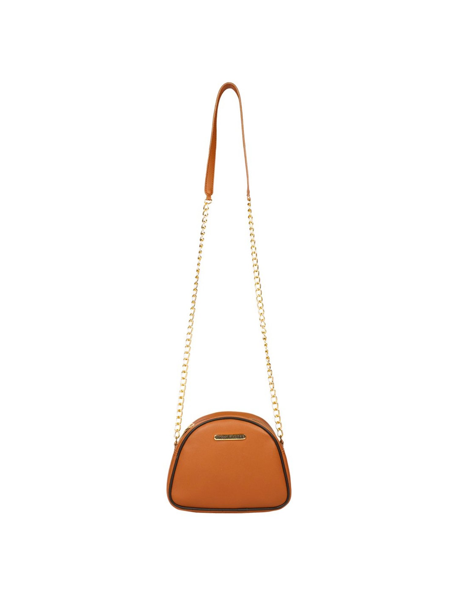 Bagsy Malone Tan Solid Medium Handbag