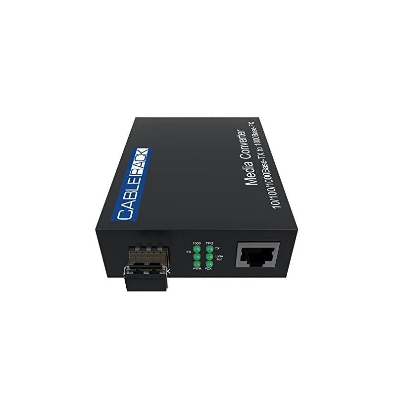 Gigabit Media Converter LC MultiMode Fiber Media Converter up to 550m 101001000BaseTx to 1000BaseSX SX Transceiver Included by