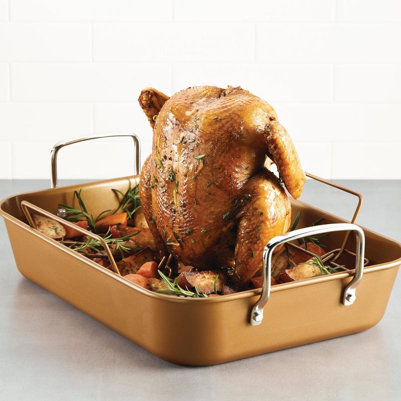Farberware 12" x 16" Nonstick Roaster with Rack