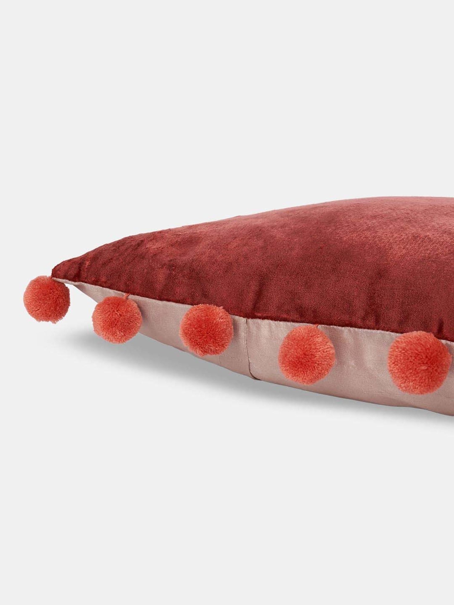 Living Scapes by Pantaloons Rust Fabric Cushion Cover