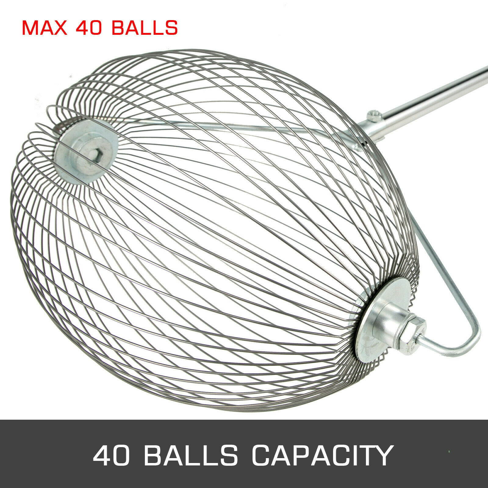 Tennis Ball Picker Ball Collector Teaching Ball Cart Ball Basket Tennis Hopper