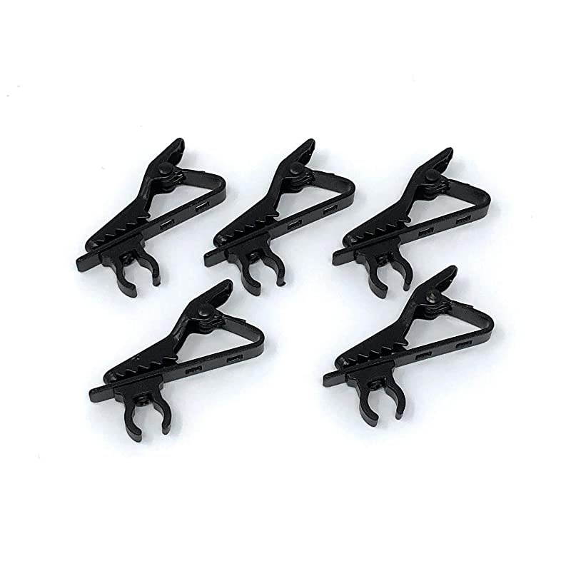 PCS Lapel Tie Clips for Lapel Lavaliere Microphones