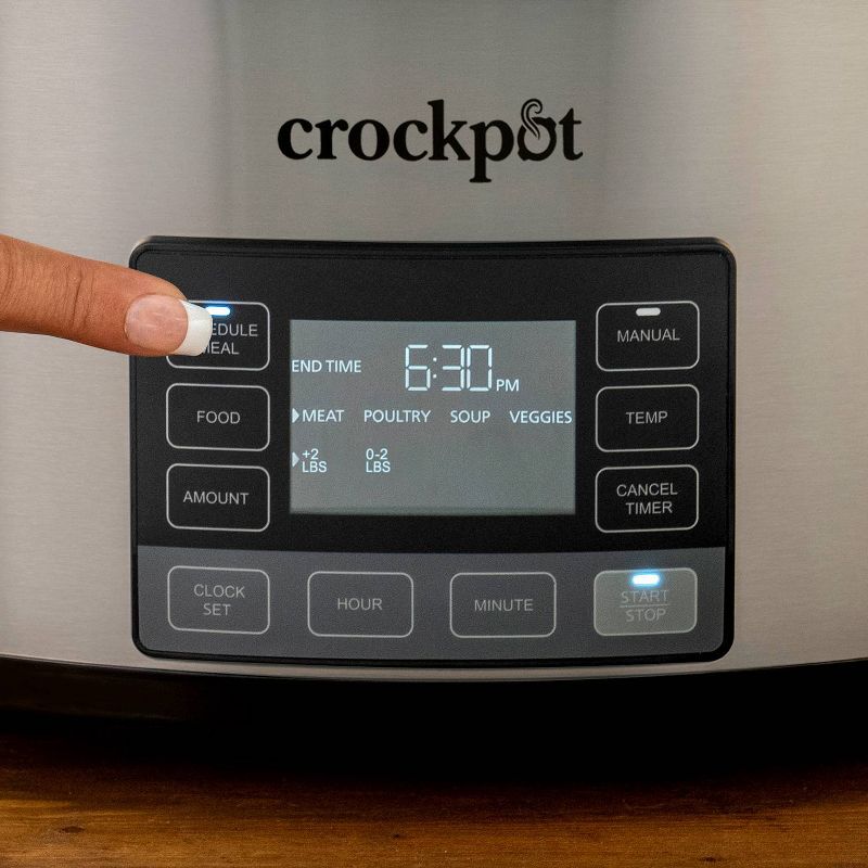Crock Pot 6qt My Time  Slow Cooker - Silver