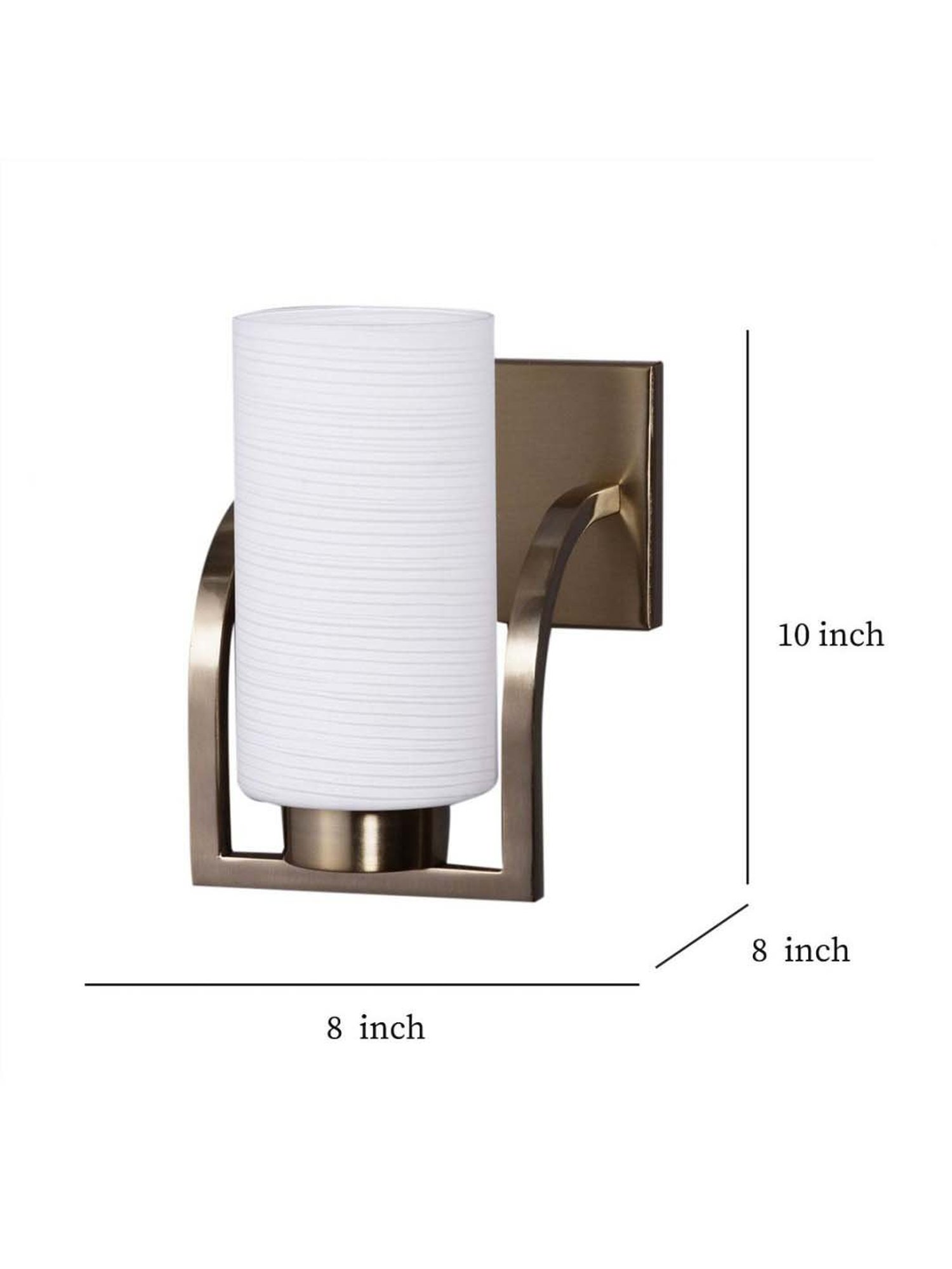 Kapoor E Illuminations White Glass Wall Light