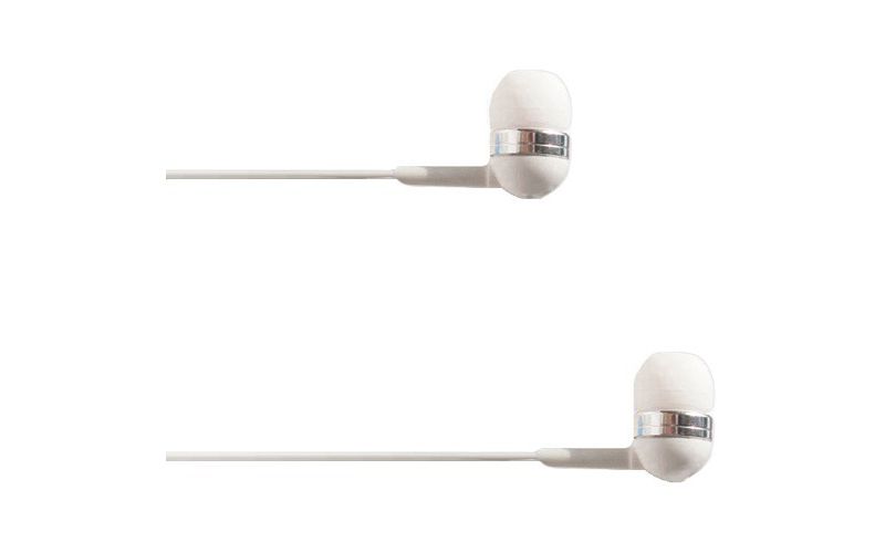 4XEM Ear Bud Headphone White - Stereo - Mini-phone - Wired - 16 Ohm - 20 Hz - 18 kHz - Earbud - Binaural - In-ear - 3.75 ft Cable - White