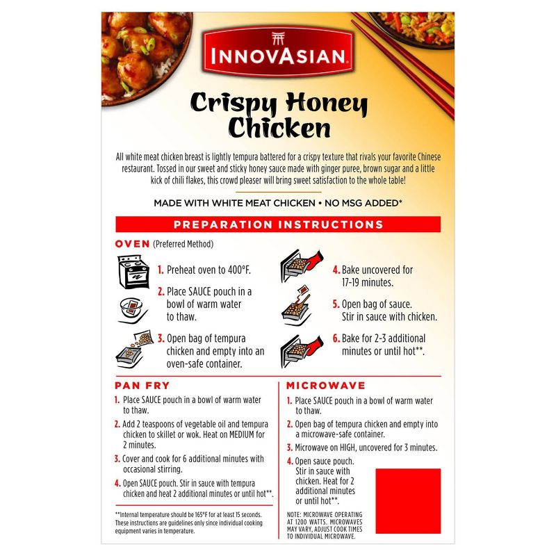 InnovAsian Cuisine Crispy Honey Frozen Chicken - 18oz
