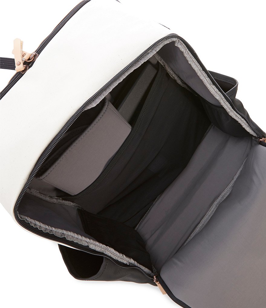 Petunia Pickle Bottom Inter-Mix Colorblock Canvas Backpack Diaper Bag