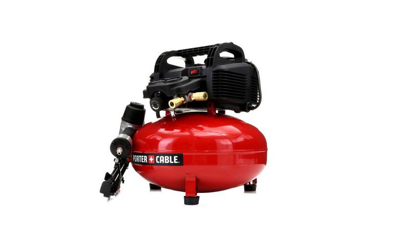Porter-Cable PCFP72671R 2-1/2 in. Finish Nailer and 6 Gallon Pancake Air Compressor Combo Kit