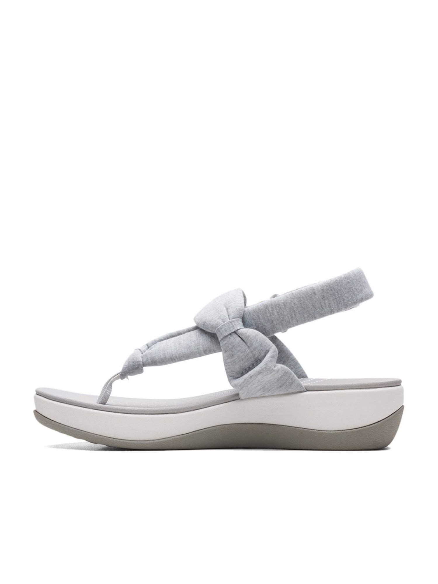 Clarks Women's Arla Nicole Grey Back Strap Wedges