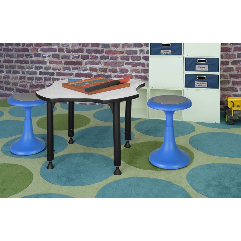 17" Glow Wobble Stool Blue - Regency
