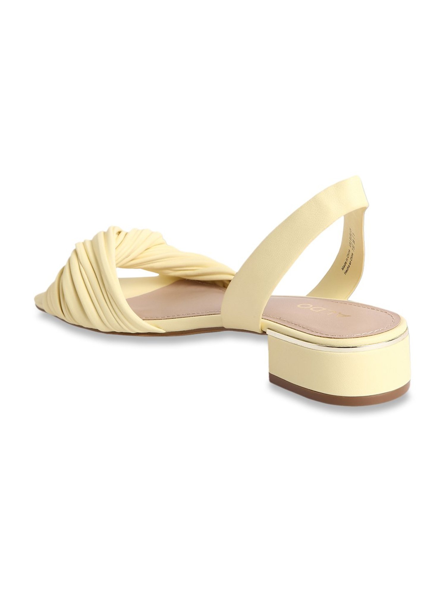 Aldo Women's Yellow Sling Back Sandals