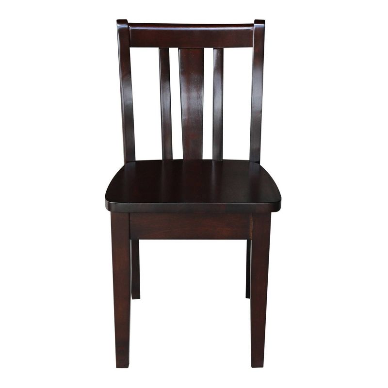 Set of 2 San Remo Juvenile Chairs Unfinished Rich Mocha - International Concepts