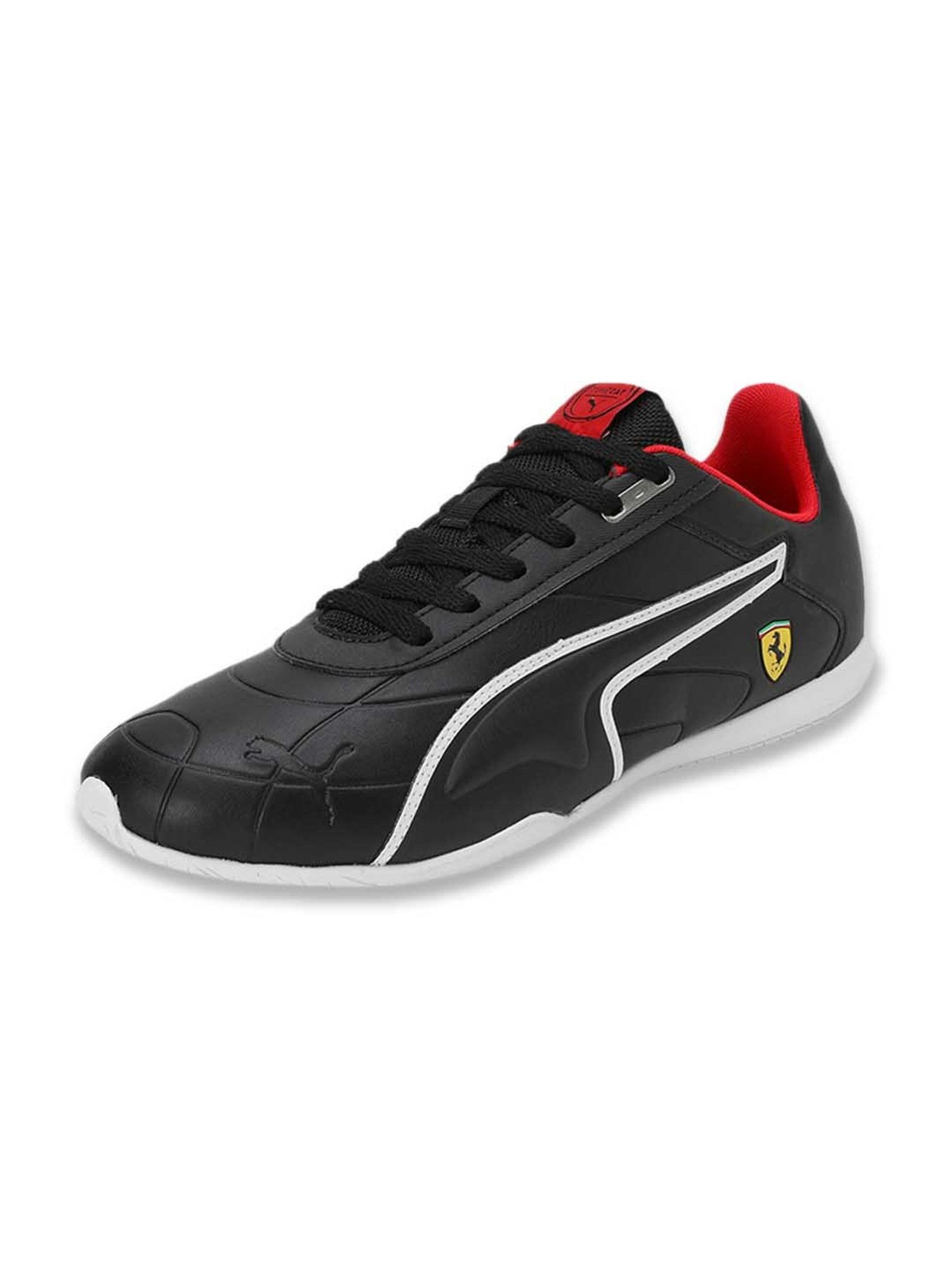 Puma Men's Scuderia Ferrari Tune Cat Black Casual Sneakers