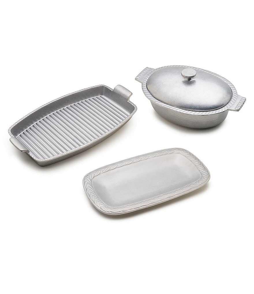 Wilton Armetale Gourmet Grillware Grilling and Serving Tray
