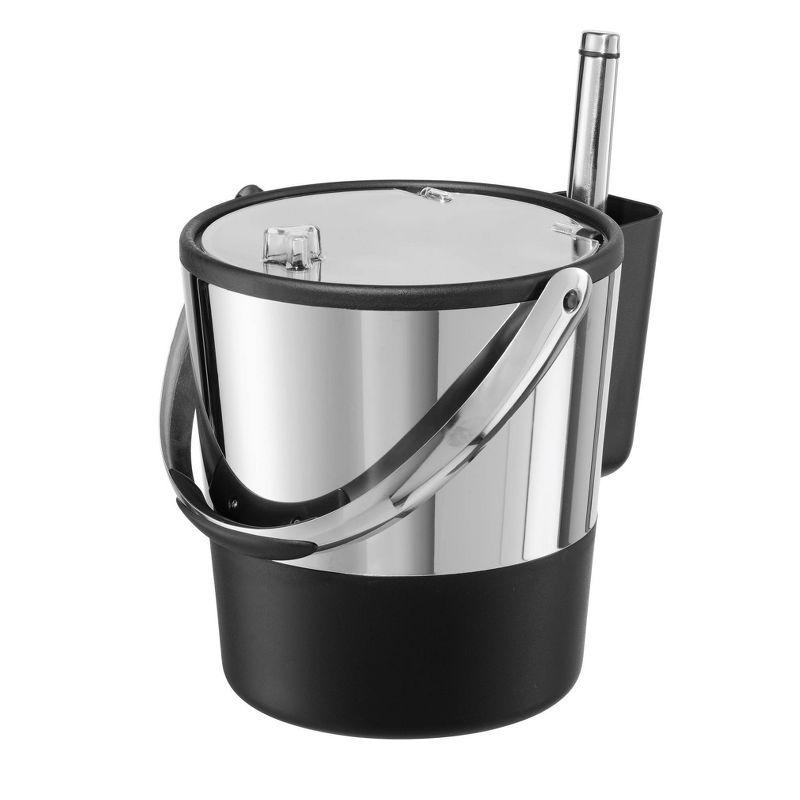 Oggi Stainless Steel Double Wall Ice Bucket and Scoop - 3.8 Liter