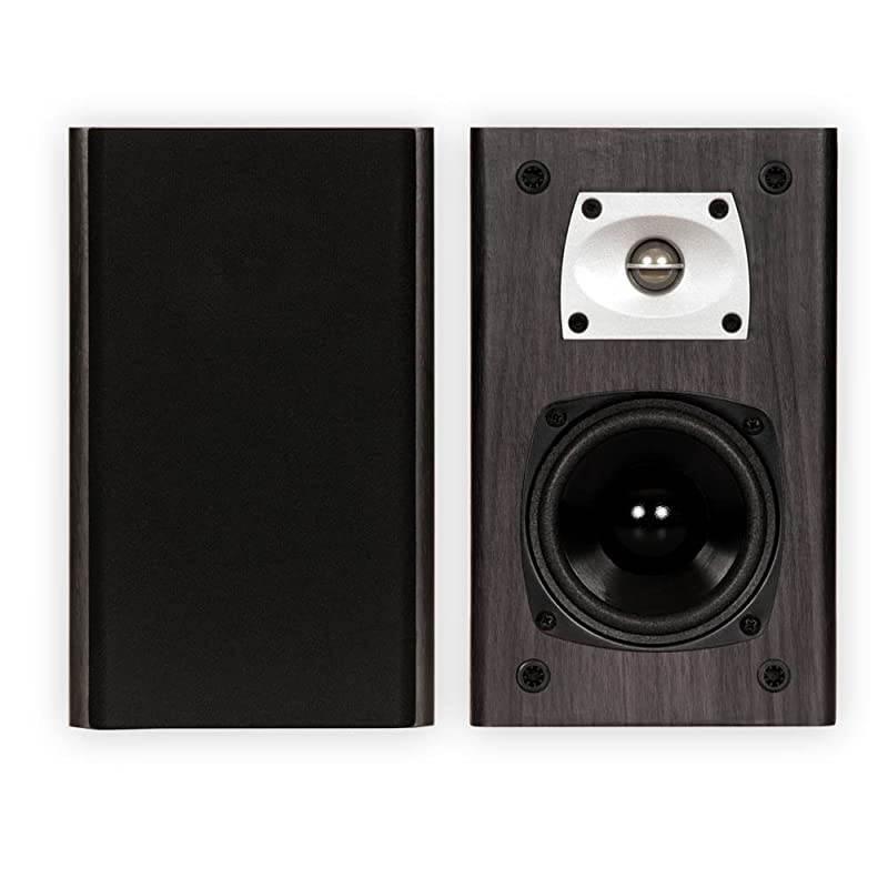 B1 Black Bookshelf Speakers Surround Sound Home Speaker Pair