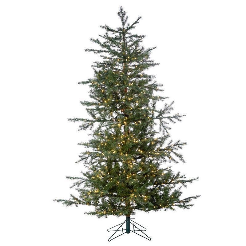 6.5ft Sterling Tree Company LED Natural Cut Portland Pine Artificial Christmas Tree