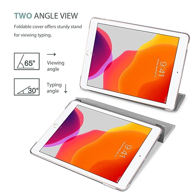 iPad 102 Case Hard Back Shell Protective Smart Cover Case for iPad 102 Inch Metallic