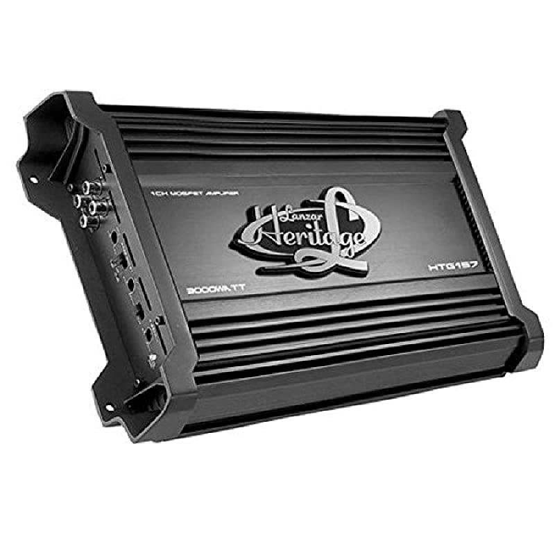 Amplifier Car Audio Amplifier Monoblock 1 Channel 3000 Watt 2 Ohm MOSFET RCA Input Bass Boost Mobile Audio Amplifier for Car Speakers Car Electronics Crossover Network HTG157 BLACK