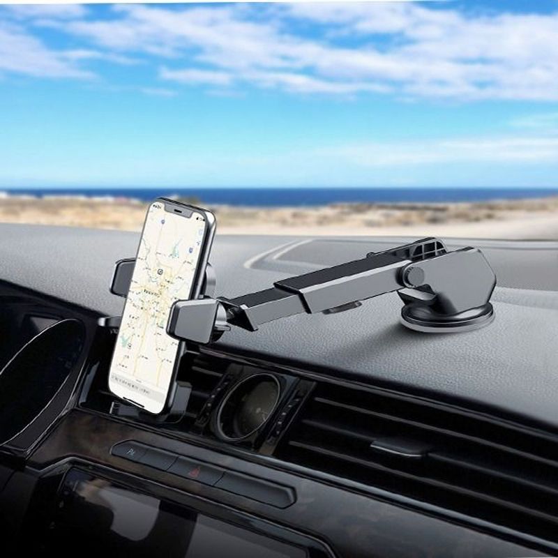 Macally Dashboard and Windshield Suction Cup Phone Mount Holder With Extendable Arm