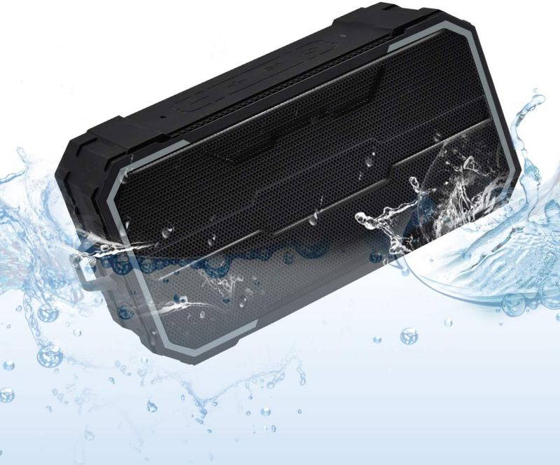 Zosam Portable Bluetooth Speaker, IPX6 Waterproof Wireless Speaker with 10W HD Stereo Sound, Rich Bass, 10H Playtime, Built-in Mic and AUX/SD Input for Shower, Pool, Outdoor, Travel
