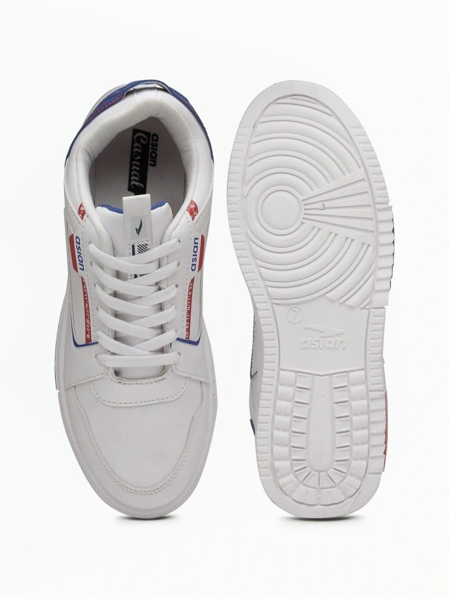 Asian Men's White Casual Sneakers