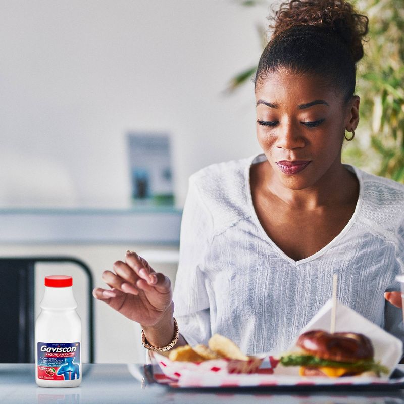 Gaviscon Extra Strength Antacid Liquid - Cherry 12 fl oz