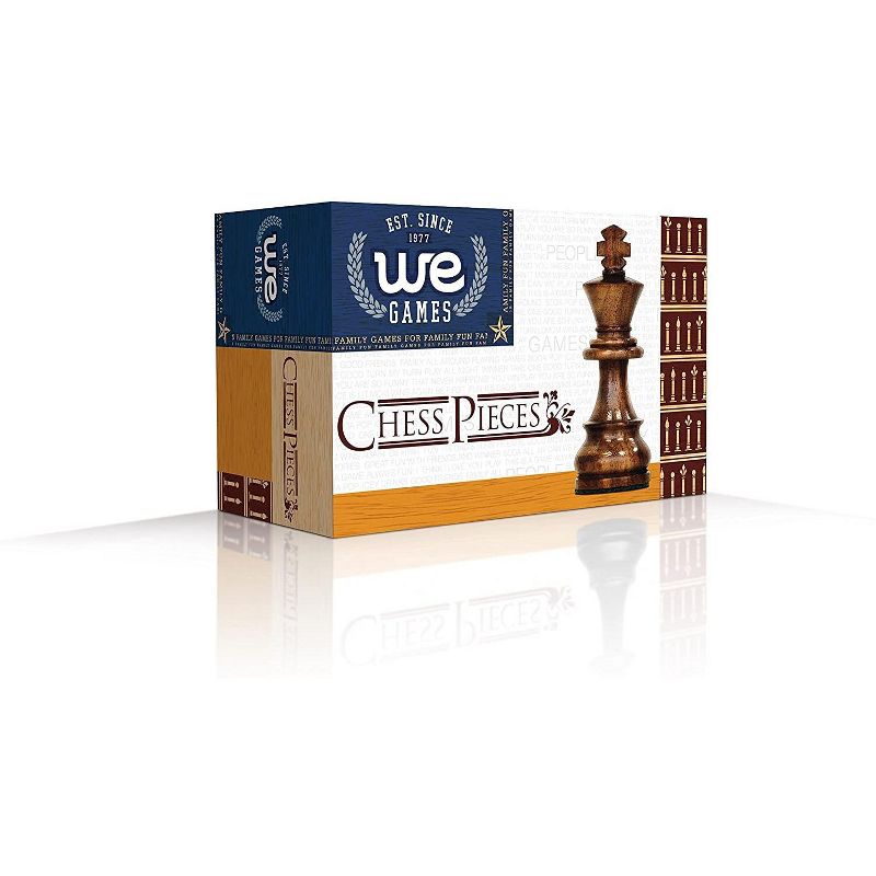WE Games French Staunton Wood Chessmen with 2.5 inch King
