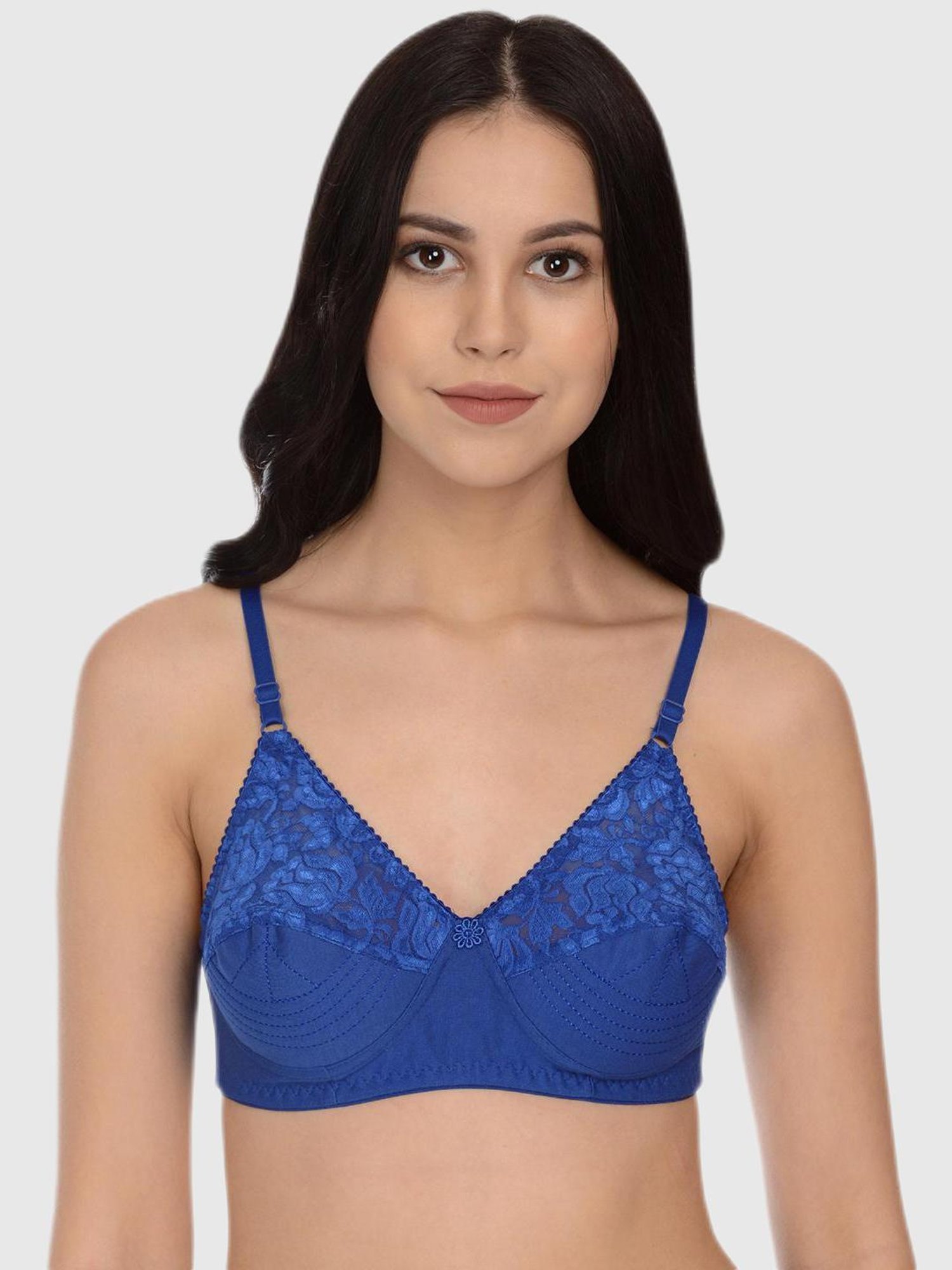 Mod & Shy Multi Lace Print Bra Set