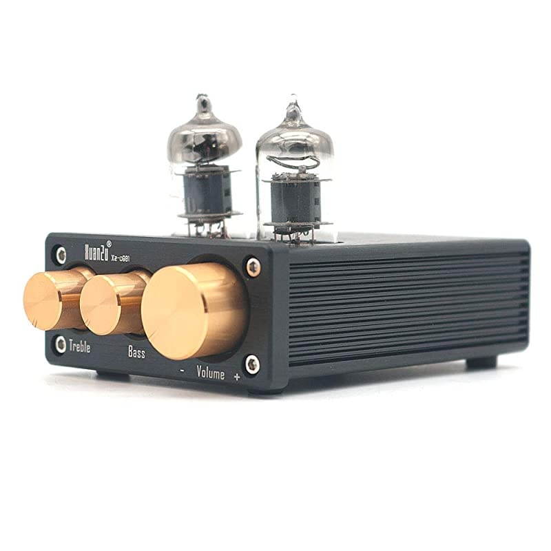 6J1 Mini Vacuum Tube Preamp Audio HiFi Stereo PreAmplifier Treble Bass Control