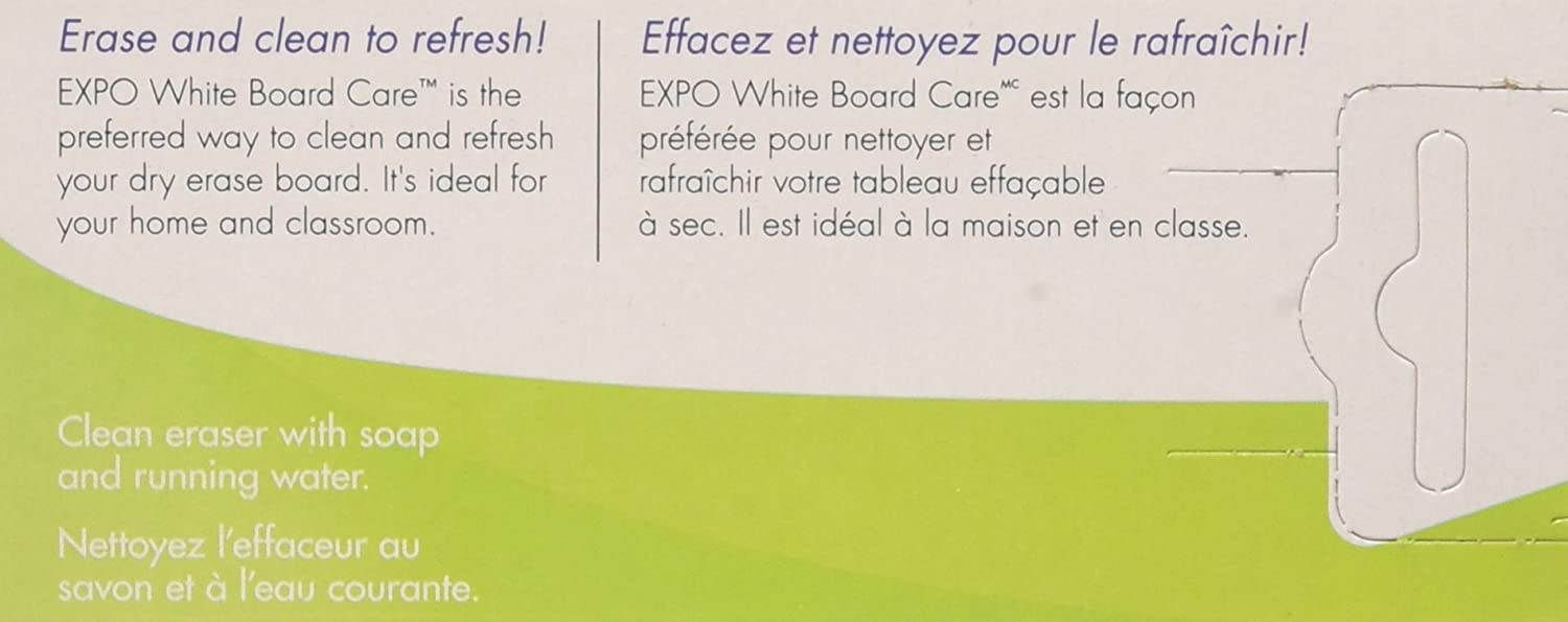 Expo Block Eraser 81505 Dry Erase Whiteboard Board Eraser, Soft Pile, 5 1/8 W x 1 1/4 H - Pack of 6