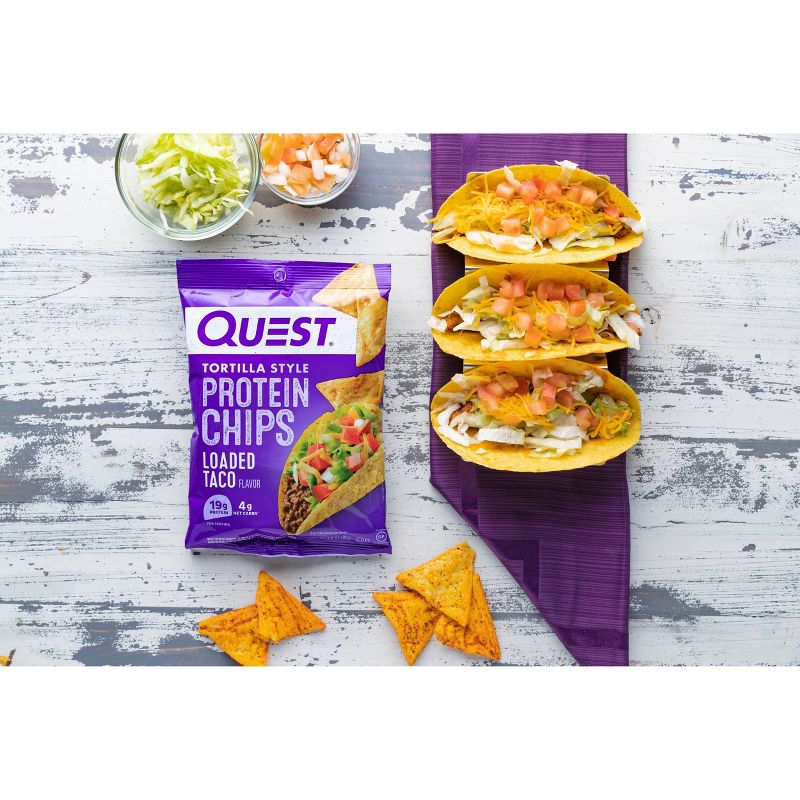 Quest Tortilla Style Protein Chips - Loaded Taco - 4ct/4.5oz