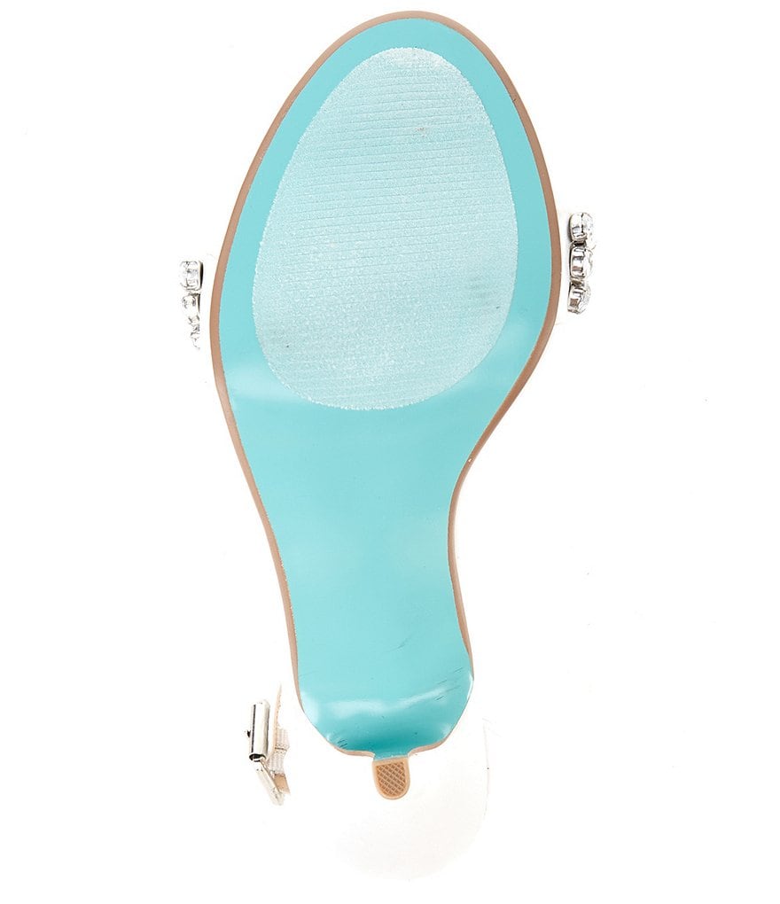 Blue by Betsey Johnson Erin Rhinestone Embellished Ankle Strap Dress Sandals