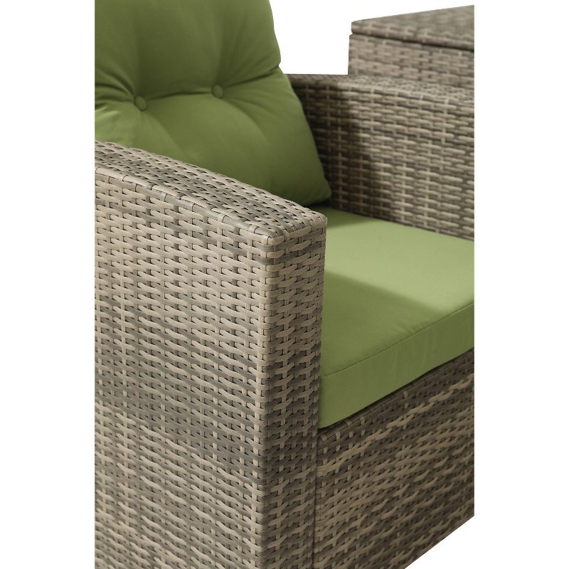 Draper 5pc Sectional Set with Sunbrella - Sage - Leisure Made