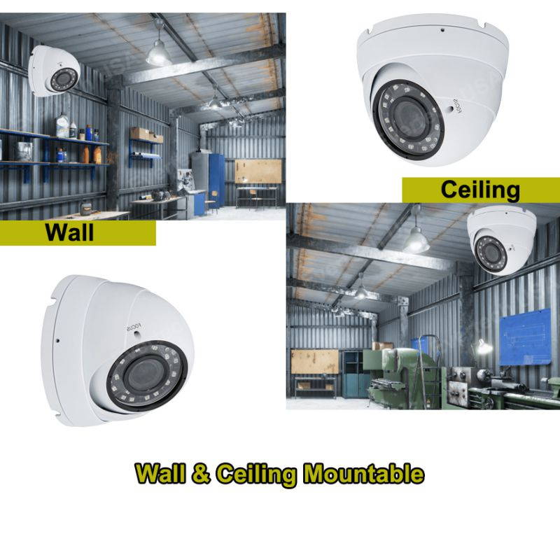 Evertech 1080p HD CCTV Security Camera with 100 Feet Video Power Cable and Power Adapter