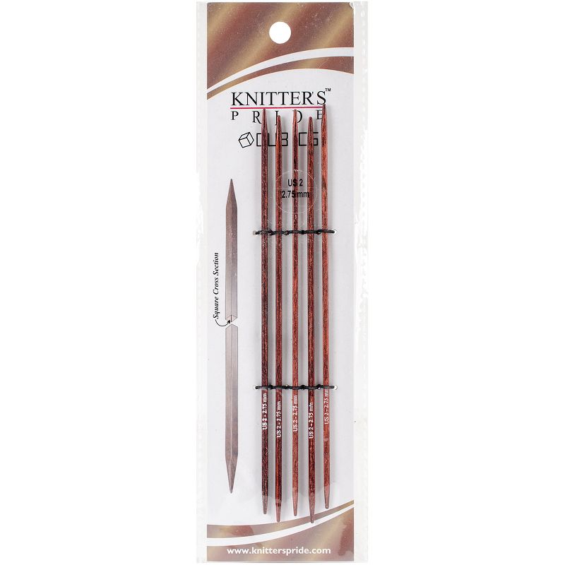 Knitter's Pride-Cubics Double Pointed Needles 6"-Size 2/2.75mm