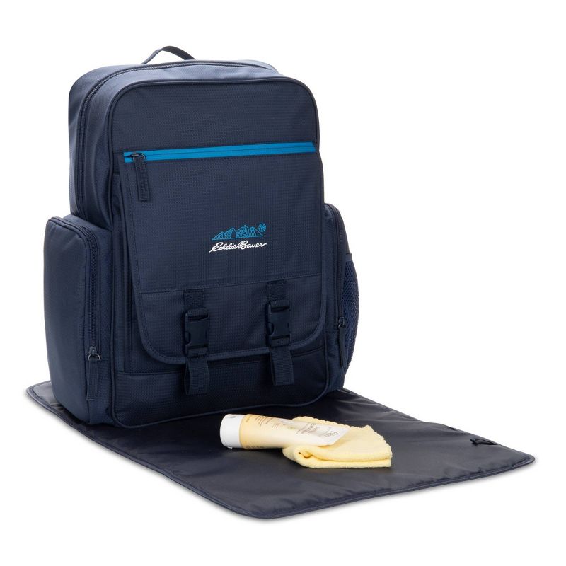 Eddie Bauer Harbor Back Pack Diaper Bag with Ultra Fresh Anti-Microbial Protection - Navy