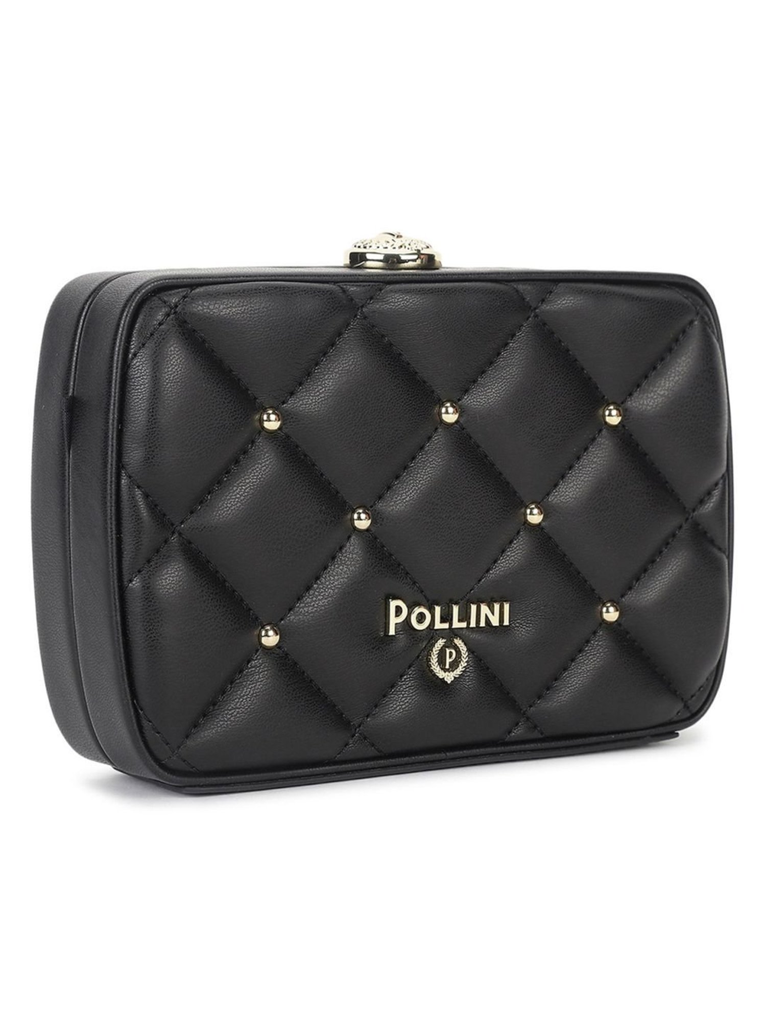 Pollini Black Quilted Small Cross Body Bag