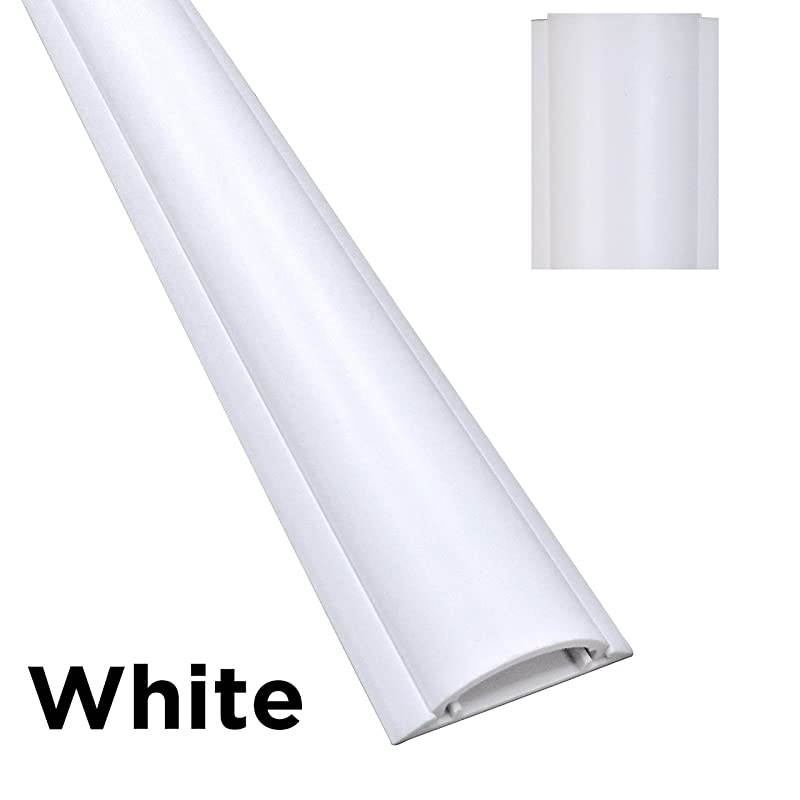 Cable Shield Cord Cover CSX1 PVC Floor Wire Protector 59 Inch White