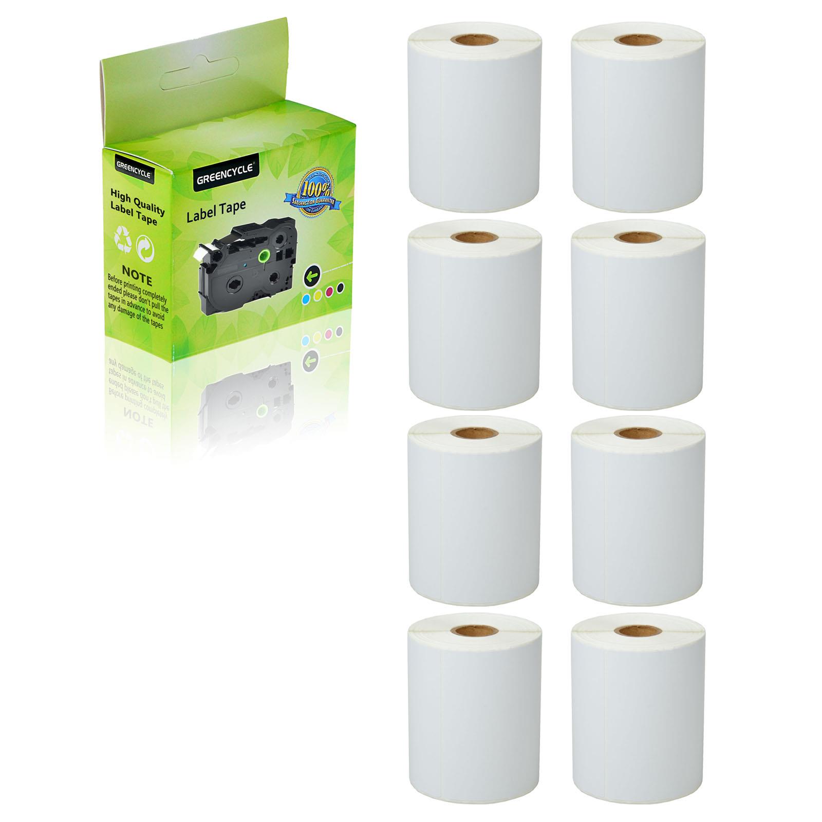 GREENCYCLE 8 Roll (250 Labels/Roll) Compatible Direct Thermal Paper Label 4 x 6 inch 1'' Core Blank Shipping Address Barcode Multi-function Labels For Zebra GK420T LP-2442 LP-2443 Label Printer