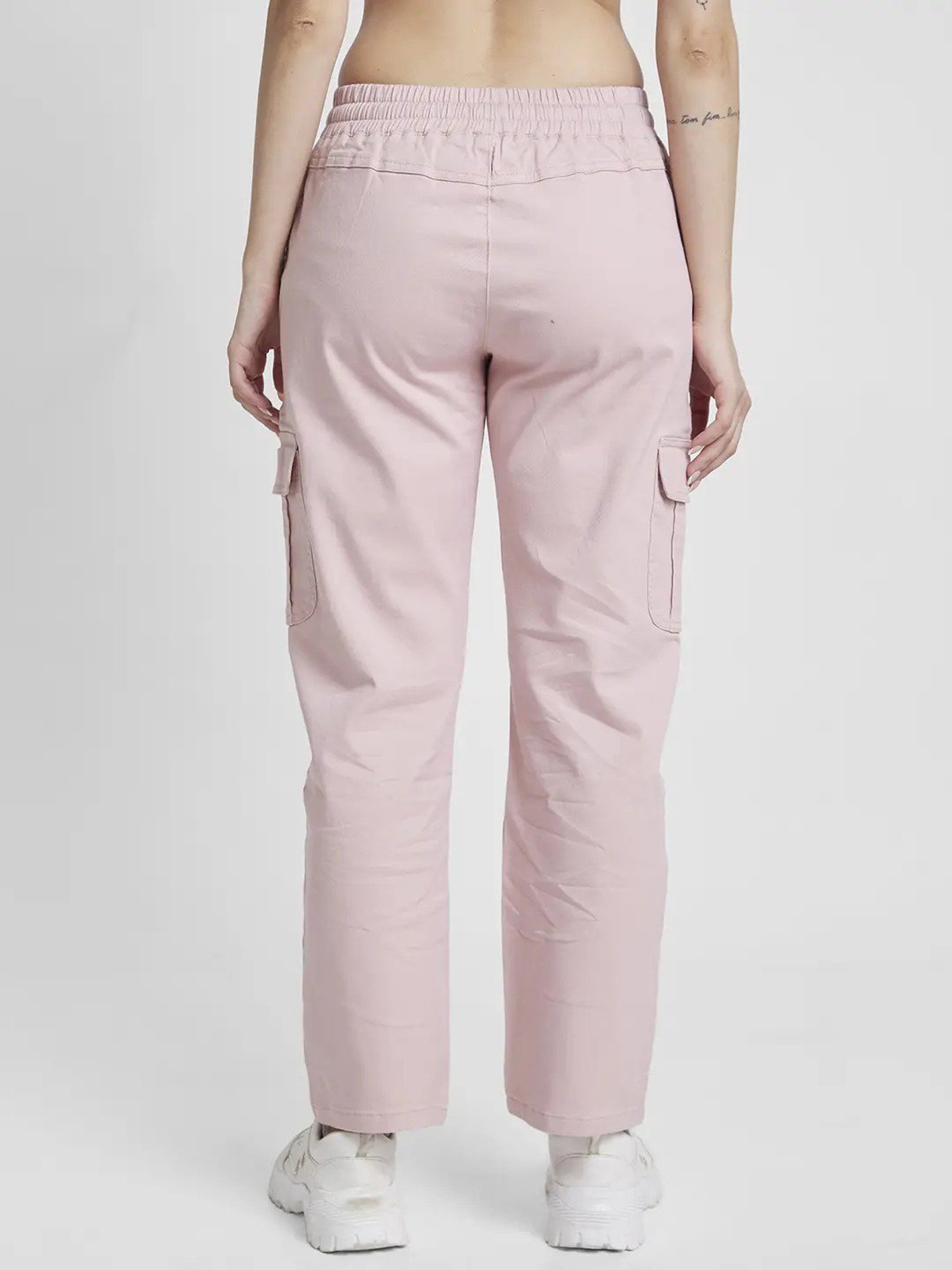 Spykar Pink Regular Fit Trackpants